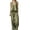 Army Green#women's vacation sets, variant on Moxiu 2 Piece Sets for Women Summer Vacation Cotton V Neck Ruffled Hem Tank Tops and Drawstring Wide Leg Pants Lounge Set Outfit Navy,S
