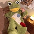 thumbnail image 6 of Funny Monster Hooded Pajamas for Adults Unisex Soft Fleece Loungewear Oversized Jumpsuit for Movie Nights at Home(Xl), 6 of 6