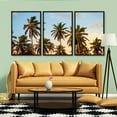 thumbnail image 3 of Idea4wall 3 Piece Tropical Canvas Wall Art Palm Tree Canvas Prints Modern Home Wall Decor, 16"x24", 3 of 4