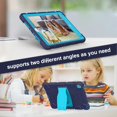 thumbnail image 4 of iPad 5th/6th Generation (9.7 inch, 2017/2018) Case,Dteck Shockproof Rubber 3-layer Protection Armor Hybrid Kickstand Protector Cover for iPad Air 2/iPad Pro 9.7" ,Navy+Blue, 4 of 7