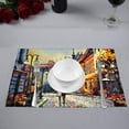 thumbnail image 2 of MKHERT European City Hungary Street View of Budapest Placemats Table Mats for Dining Room Kitchen Table Decoration 12x18 inch,Set of 4, 2 of 4