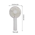 thumbnail image 2 of ROLKFUK Small USB Desk Fan, Portable Quiet Desktop Fan with 3 Speeds, Personal Cooling Fan for Office Bedroom Home Travel, White, 2 of 7