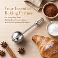 thumbnail image 3 of Powdered Sugar Shaker Flour Duster, Flour Dispenser Shaker with 18/8 Stainless Steel Spring-Operated Handle for Sugar Flour and Spices(1PC,Combination ), 3 of 8
