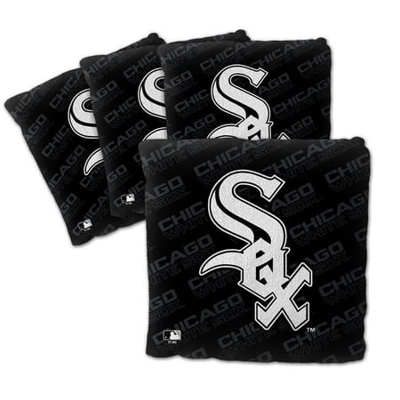 MLB Chicago White Sox Cornhole Bags - 4PK - Black