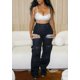 thumbnail image 3 of Vaqueros ajustados sexy de Unybwonn para mujer, con recorte de perlas desgastadas, deslumbrantes, pantalones cargo elásticos con múltiples bolsillos, 3 of 7