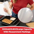 thumbnail image 5 of 2-Pack 1000ml Batter Dispenser with Whisk Ball, Leak-Proof Squeeze Bottle & Stand, for Pancakes, Waffles, Cupcakes, Crepes (PD-01), 5 of 6
