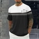 thumbnail image 1 of Tops para hombre, blusas y camisas de cuello redondo y manga corta para hombre, blusas casuales de moda con cuello redondo y manga corta, blusas para hombre, blusas de poliéster para hombre, 1 of 5