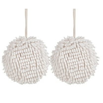 Kayannuo Christmas 2 Pcs Soft Hand Dry Hanging Ball Towels - Plush Ball Towels Are Conveniently Paired With This Bathroom Decoration Towel Set Hand Bath Towel Christmas Gifts Christmas Decor