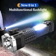 thumbnail image 1 of 8 in 1 Rechargeable Led Flashlight Screwdriver Safety Hammer Magnetic Car Multi-Function Super Bright Torch Car Window Breaking, 1 of 16
