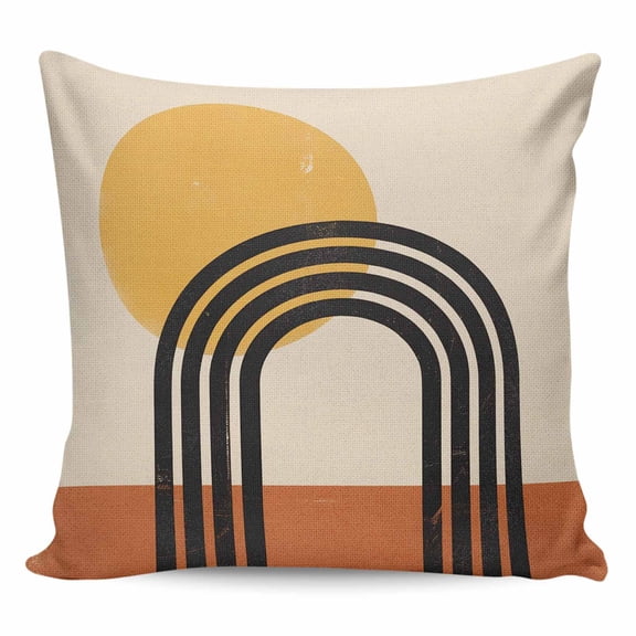 Vintage Boho Pillow Covers 16x16 Inch Decorative Throw Pillow Cover, Bohemia Abstract Geometric Sofa Pillowcases Accent Cushion Case Home Decor Bedroom Living Room
