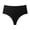 Black, variant on High-Waisted Seamless Thongs for Women, Breathable Comfortable Underwear