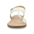 thumbnail image 6 of Journee Womens Gerra T-Strap Toe Ring Flat Sandals, 6 of 9