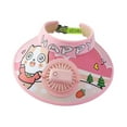 thumbnail image 4 of Sombrero para ventilador de refrigeración,Top vacío de dibujos animados,Sombrero deportivo para niños que acampan,Niñas deportivas gato rosa, 4 of 8