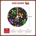 thumbnail image 4 of Kll Mardi Gras Carnival4 Christmas Tree Skirt 36",Party Decorations Farmhouse For Christmas Decorations Holiday Party, 4 of 8
