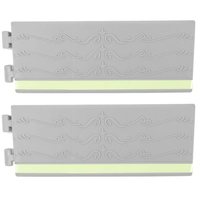 Shisuyan 2pcs Robot Vacuum Threshold Ramp Heavy Duty Curb Ramps Sidewalk Ramps Robot Ramp Cushion Threshold Wheelchair Ramp for Doorways Entry