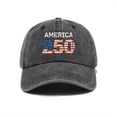 thumbnail image 5 of Yindaity 4th Of July Hat Vintage 250th Anniversary USA Hat We The People Have Had Enough Baseball Cap,Black, 5 of 5