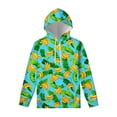 thumbnail image 2 of Sudadera con capucha con estampado de frutas tropicales y plátanos para hombre, sudadera con capucha con estampado 3D colorido, informal, de manga larga, para niños, 2 of 5