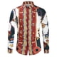 thumbnail image 4 of Camisa informal ajustada de estilo étnico distintivo nacional para hombre, blusas clásicas, camisas de manga larga con cuello vuelto, ropa de vestir, 4 of 5