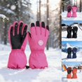 thumbnail image 5 of CPNG Kids Ski Gloves Windproof Waterproof Fleece Lined Touchscreen Insulated Snow Glove Thick Soft Warm Cold Weather Outdoor Cycling Running, 5 of 5
