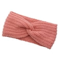 thumbnail image 1 of Sonducket Diadema de ganchillo estilo Simple de punto Flexible transpirable banda para el sudor accesorios elásticos para el cabello diadema Accesorio para el cabello Beige melocotón, 1 of 6