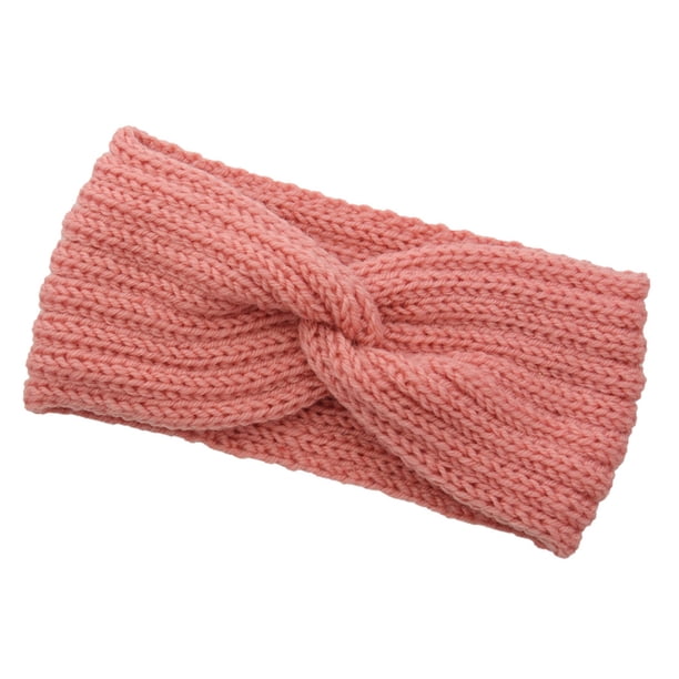 Minnieouse Diadema de ganchillo, banda para la cabeza deportiva de estilo Simple, banda para el sudor transpirable, diadema elástica suave para Accesorio para el cabello Beige melocotón