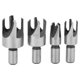 thumbnail image 1 of Broca de corcho de 4 Uds., herramienta de carpintería tipo garra de acero al carbono, accesorio de Hardware para madera redonda, 1 of 8