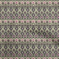 thumbnail image 1 of oneOone Cotton Silk Pale Yellow Fabric Ikat Dress Material Fabric Print Fabric By The Yard 42 Inch Wide, 1 of 1