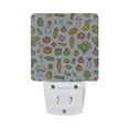 thumbnail image 5 of Yayeee LED Night Light for The Home Plug in With Light Sensors 2 Pack, Green Vegetables Pattern, 5 of 6