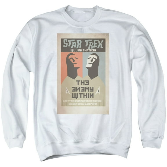 Star Trek Tos Episode 5 Adult Crewneck Sweatshirt White