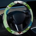 thumbnail image 2 of Football Car Wheel Covers Steering Wheel Cover 14.5 Inch Printing PVC Leather Auto Accessories, 2 of 6