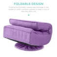 thumbnail image 6 of Best Choice Products Folding Floor Gaming Chair for Home, Office w/ 360-Degree Swivel, 4 Positions - Lavender, 6 of 7