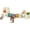 -Natural -03, variant on Sturdy Hideout with 3 Way Tunnels, Wooden Bunny Castle with Stairs, Hideout Castle Tower Toys for Indoor Outdoor Play