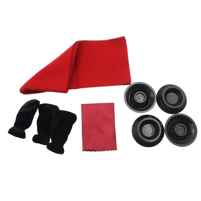 Kit de cuidado para pianos verticales, protectores de ruedas, mantenimiento profesional de pianos, protectores de piso para patas, cubierta antipolvo