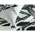 thumbnail image 4 of Ambesonne Queen Bee Quilted Bedspread Set 3 Pcs, Beehive Pattern Bug, King Size, Black White, 4 of 5
