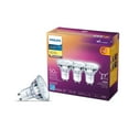 thumbnail image 1 of PHILIPS 4W (50W equivalent) PAR16 GU10 base Soft White Warm Glow (2700K)  Dimmable LED bulb (3-pack), 1 of 6