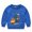 Blue, variant on Toddler Girls Casual Tops Crew Neck T Shirts Cute Long Sleeve Pullover Top for Kids with Santa Print Tops Tees Size 100 ,Blue