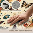 thumbnail image 6 of ODIKA 4'x6' Washable Area Rug Witchy Moth Boho Aesthetic Mystical Symmetrical Stripes Border for Dorm Room, Small Living Stain Resistant Low Profile, Easy Care, 6 of 7