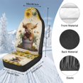 thumbnail image 7 of Uorisanigo Car Seat Covers Front Seats Only, 2-Piece Universal Seat Covers for Cars, Coral Velvet Fabric, Sunflower Highland Cow Automotive Seats Cover for Trucks SUV, 7 of 7