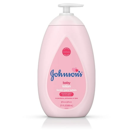 Johnsons Moisturizing Pink Baby Lotion with Coconut Oil, Hypoallergenic, 27.1 fl. oz Pack of