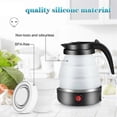 thumbnail image 3 of Foldable Kettle, 600ml Camping Kettle Mini Travel Kettle Foldable Silicone Kettle with Folding Cups, 3 of 4