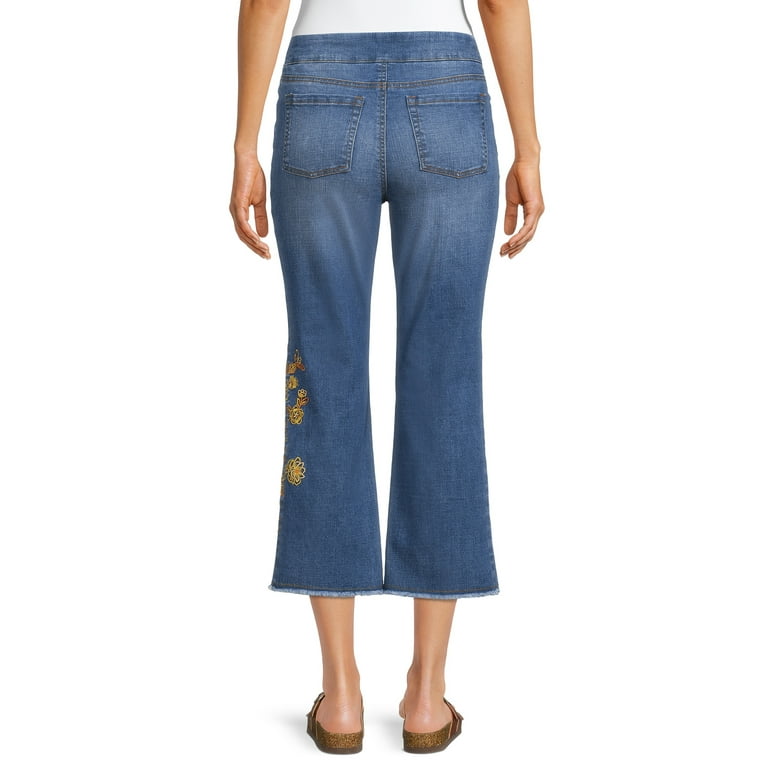 Cropped pull shop on jeans
