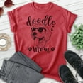 thumbnail image 2 of Doodle Mom T-shirt, Unisex Women's Shirt, Golden Doodle Owner, Best Dog Mom Gift, Heather Red, Medium, 2 of 6