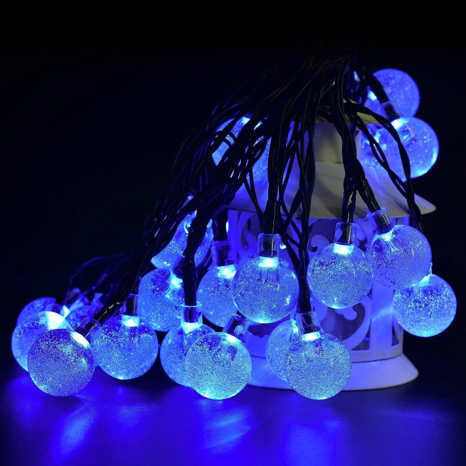 Solar String Lights, Waterproof 20ft 30 LED Solar Ball String Lights, Indoor Outdoor Fairy Globe String Lights,for Garden,Patio,Christmas,Wedding,Home, Party Decoration (Warm White)