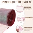 thumbnail image 3 of Uxcell Sheer Organza Ribbon, Sparkly Gifts Wrap Ribbons for Wedding Party Cake Flower Wine Red, 3 of 5