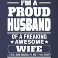 thumbnail image 3 of CafePress - I'm A Proud Husband Of A Freaking Awesome Wife Lon - Long Sleeve Dark T-Shirt, 3 of 4