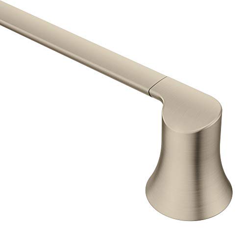 Moen YB0224BN Doux 24-Inch Single Towel Bar, Brushed Nickel
