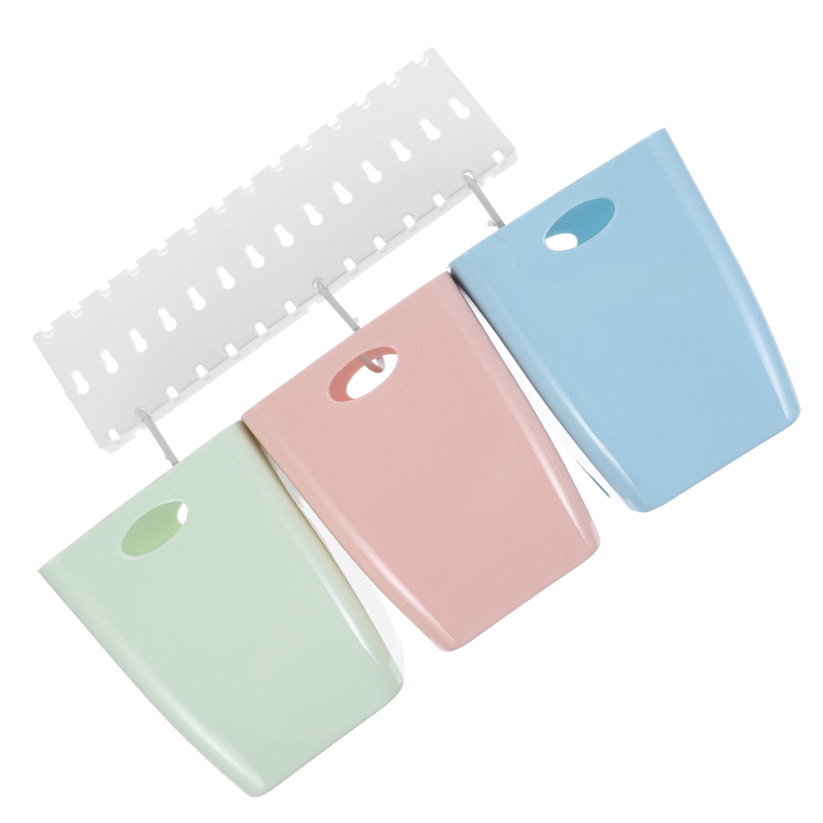 BESTYASH Kitchen Recycling Bin Set with Wall Mount Compact Design Assorted Colors for Efficient Waste Sorting and Storage