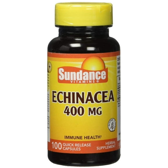 Sundance Vitamins Echinacea 400 mg, 100 ea (Pack of 4)