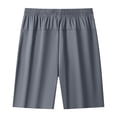 thumbnail image 5 of Men's Workout Running Shorts 7" Lightweight Training Gym Athletic Shorts for Men with Zipper Pockets Size XS-2XL Dark Gray, 5 of 9