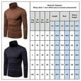 thumbnail image 4 of Gvmfive Men High Collar Turtle Neck Solid Long Sleeve Muscle Bottoming Shirt Tops, 4 of 4